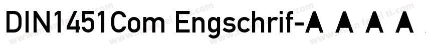 DIN1451Com Engschrif字体转换